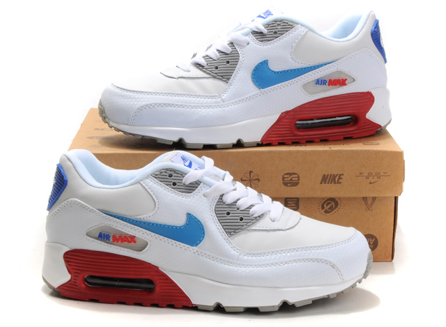 Nike Air Max Shoes Womens White/Blue/Red Online